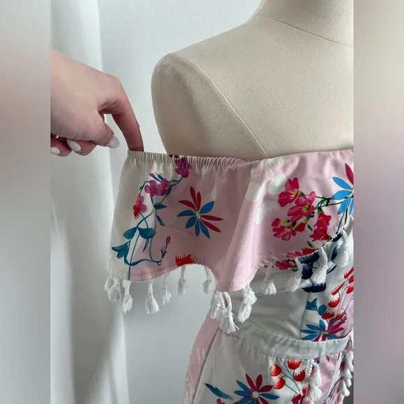 Pink Floral Romper - Picture 9 of 10